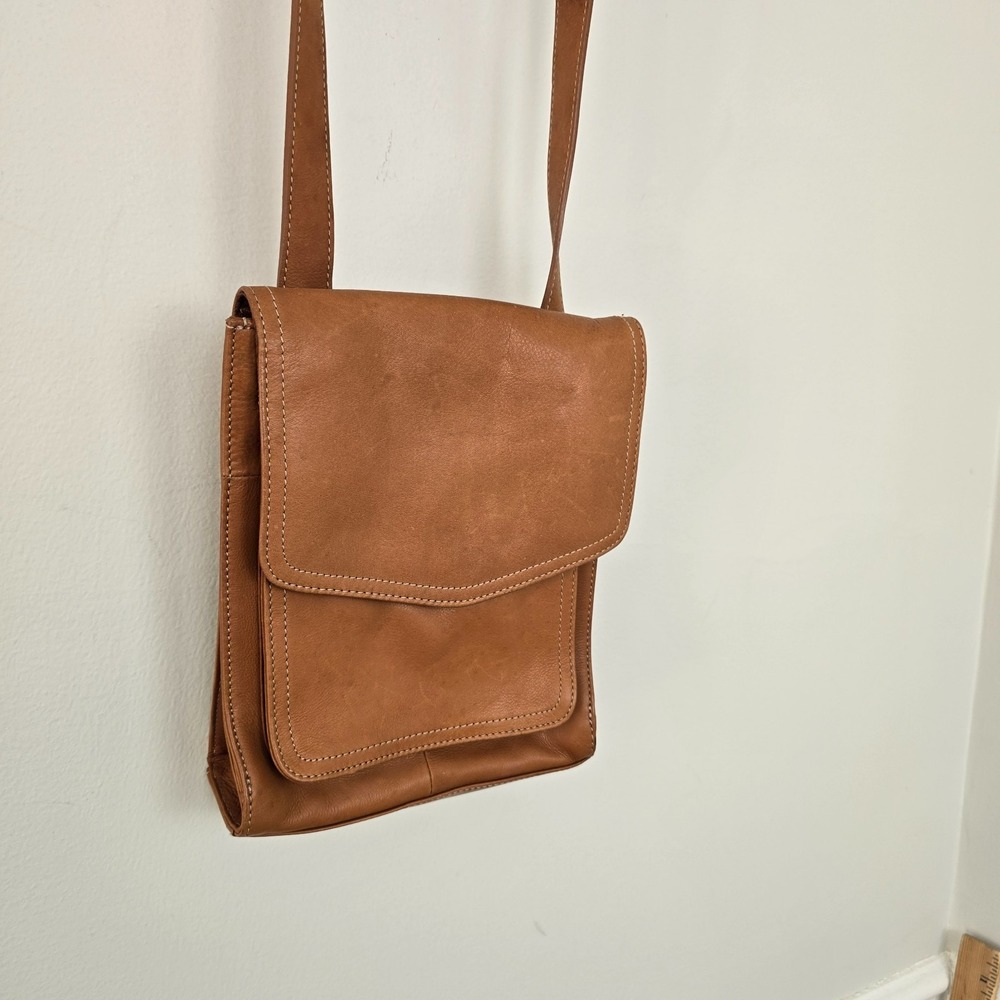 VTG FOSSIL Women Leather Crossbody Bag Boho Indie Utility Messenger Pouch Y2K - Picture 3 of 13